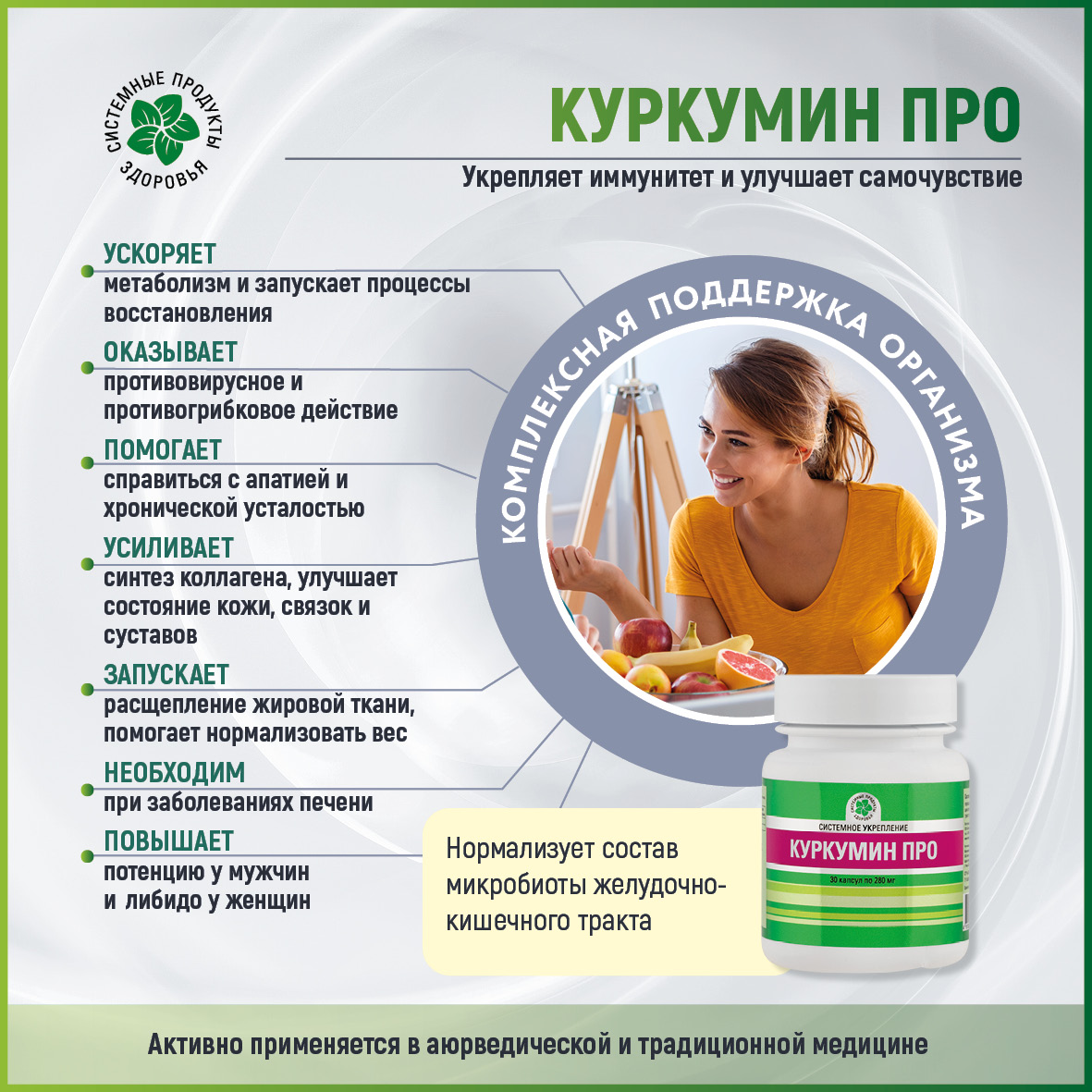 Куркумин Про, 30 капсул.